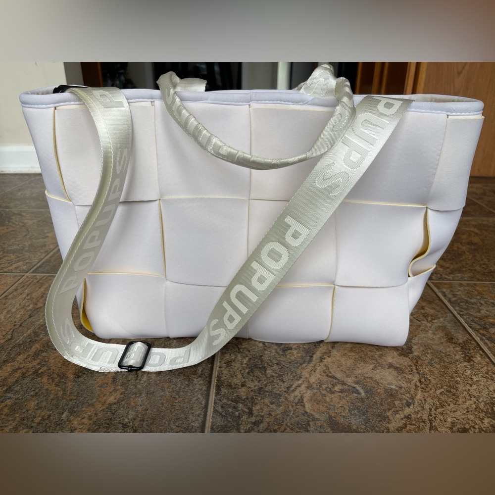 POPUPS Icon Tote- White/Yellow